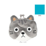 ぬいぐるみ がま口 コインケース 通販 がまくち がま口マスコット マスコット 財布 さいふ サイフ 小銭入れ 動物 アニマル ねこ フェイス 猫 ネコ アクセサリー 鍵 イヤホン かわいい