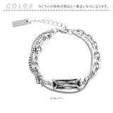 amelia アメリア ブレスレット チェーン 通販 レイヤードブレスレット チェーンブレスレット ビジュー レイヤード アクセサリー ジュエリー 高級感 カジュアル 大人 ユニセックス メンズ