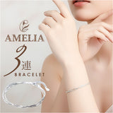 amelia アメリア ブレスレット チェーン 3連 通販 3連ブレスレット チェーンブレスレット 3連チェーンブレスレット レディース シンプル ジュエリー アクセサリー 普段使い フォーマル