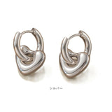 ピアス ハート 通販 フープピアス 中折れ フープ 両耳 ステンレス レディース アクセサリー ジュエリー 2way キャッチレス 大人 女性 贈り物 ギフト シンプル 可愛い かわいい おしゃれ
