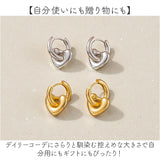 ピアス ハート 通販 フープピアス 中折れ フープ 両耳 ステンレス レディース アクセサリー ジュエリー 2way キャッチレス 大人 女性 贈り物 ギフト シンプル 可愛い かわいい おしゃれ