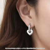 ピアス ハート 通販 フープピアス 中折れ フープ 両耳 ステンレス レディース アクセサリー ジュエリー 2way キャッチレス 大人 女性 贈り物 ギフト シンプル 可愛い かわいい おしゃれ
