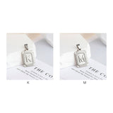 イニシャル ネックレス 通販 ペンダント イニシャルネックレス プレートネックレス アルファベット チャーム スネークチェーン レディース 重ね付け ステンレス つけっぱなし 誕生日