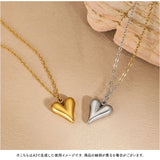 ネックレス レディース ハート 通販 ミニハート サージカルステンレス ジュエリー きれいめ レディースアクセサリー 首飾り 華奢 エレガント シンプル おしゃれ 大人 女性 オフィス
