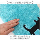 トイレ フタカバー のみ 通販 蓋カバー トイレフタカバー トイレ蓋カバー トイレふたカバー トイレ用カバー 普通型 洗浄暖房 アツコマタノ atsuko matano おしゃれ 可愛い 猫グッズ ねこ
