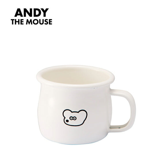 ホーロー マグカップ 通販 ねずみのANDY グッズ ホーローマグカップ カップ コップ 琺瑯 ティー用品 コーヒー用品 キャラクター かわいい 食器 キッチン用品 台所用品 雑貨