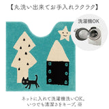 トイレマット 洗える 通販 トイレ用マット トイレ マット おしゃれ 60×60 アツコマタノ ブランド atsuko matano かわいい 可愛い 猫グッズ ネコグッズ ねこ キャラクター