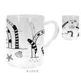 マグカップ 耐熱ガラス 通販 耐熱マグカップ ガラス製 耐熱 ガラス マグ カップ 透明 軽量 軽い おしゃれ かわいい 可愛い 電子レンジ対応 330ml アニマルグラスコレクション