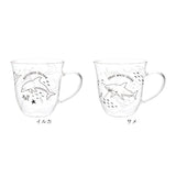 ガラス マグカップ 耐熱 通販 アニマル耐熱グラスマグ グラスマグ コップ 食器 かわいい グラス マグ 持ち手付き 250ml 動物柄 おしゃれ カップ クリア 電子レンジOK キッチン用品 雑貨