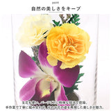 お供え 花 プリザーブドフラワー 通販 仏花 ガラスボトル グラスフラワー ボトルフラワー メモリアル フラワーアレンジメント 仏壇用 お仏壇 枯れない花 贈り物 お彼岸 法事 法要 お盆