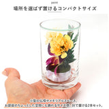 お供え 花 一対 プリザーブドフラワー 通販 仏花 ガラスボトル グラスフラワー メモリアル ボトルフラワー フラワーアレンジメント 仏壇用 お仏壇 枯れない花 贈り物 お彼岸 法事 法要