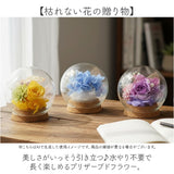 プリザーブドフラワー ガラスドーム 通販 ブリザーブドフラワー フラワーギフト 花 ブリザードフラワー おしゃれ かわいい 贈り物 ギフト 結婚祝い 誕生日 結婚記念日 お祝い 還暦祝い