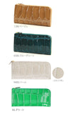 長財布 レディース 1212-613 1212613 定番 長財布（小銭入れあり） プレゼント ワニ 牛革 メンズ 男女兼用 ラウンドファスナー シンプル おしゃれ カード エナメル 財布 女性用