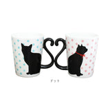マグカップ ペア 通販 ペアマグカップ マグ カップ 猫 黒猫 ネコ コップ 300ml コーヒーカップ ツインマグ セット ねこ 食器 カップル 夫婦 結婚祝い かわいい ギフト 贈り物 おしゃれ