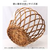 アラログ バスケット 丸 通販 THE AROROG. 丸バスケット Sサイズ カゴ かご 籠 ランドリーラック 脱衣所 収納 小さい ミニ 籐製 ラタン かわいい 木製 ウッド アジアン雑貨 おしゃれ