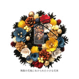 玄関ドアリース 通販 フラワーアレンジメント 造花リース プリザーブドフラワー ドライフラワー風 玄関飾り 壁掛けインテリア ドアリース ウェルカムリース 母の日ギフト
