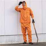 Makku マック レインスーツ AS-5050 通販 レインコート 雨具 レインウェア レインウエア 雨合羽 合羽 カッパ レインパンツ レインジャケット 上下 セット 無地 シンプル メンズ
