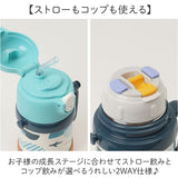 Peacock ピーコック ボトル 2WAY 通販 水筒 子供用水筒 子ども用水筒 カップ ストロー コップ 子ども用 子供用 ストロー付き 子ども こども 子供 ワンタッチ 開けやすい 水分補給