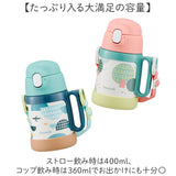 Peacock ピーコック ボトル 2WAY 通販 水筒 子供用水筒 子ども用水筒 カップ ストロー コップ 子ども用 子供用 ストロー付き 子ども こども 子供 ワンタッチ 開けやすい 水分補給