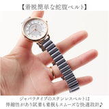 フィールドワーク 腕時計 通販 ソーラーウォッチ ASS171 ジュア 時計 レディース ソーラー 蛇腹ベルト FieldWork 日本製ムーブメント 大きめ 贈り物 ギフト クリスマス 母の日 オフィス