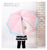 傘 子供 55cm 通販 キッズ 55 おしゃれ キッズ傘 55センチ かわいい ジャンプ傘 長傘 雨傘 かさ カサ 透明窓付き 子供用 子ども 女の子 女子 女児 ガール 小学生 小学校 通学 児童 1コマ