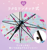 ジャンプ傘 キッズ 50cm ATTAIN アテイン  通販 傘 子ども用 かさ ジャンプ 1コマ透明窓付き グラスファイバー 丈夫 折れにくい 軽い 軽量 かわいい おしゃれ 通園 通学 幼稚園 保育園