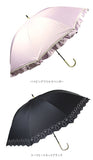 日傘 晴雨兼用 長傘 通販 晴雨兼用傘 レディース おしゃれ シンプル 大人 かわいい 遮光 UVカット 99%以上 UPF50+ 一級遮光 99.99%以上 雨晴兼用 47cm 手開き ブラックコーティング 通勤