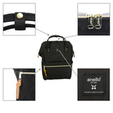 アネロ リュック 撥水 通販 大容量 Lサイズ 10ポケット 軽量 軽い anello ATB2521R 通勤 A4 通学 高校生 中学生 おしゃれ 大人 かわいい ママバッグ ママリュック 背面ファスナー付き