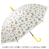 ビニール傘 オシャレ 通販 長傘 レディース 58cm ジャンプ傘 雨傘 かさ おしゃれ 大人 かわいい キャラクター 半透明 ワンタッチ ジャンプ 通学 通勤 POE グラスファイバー骨