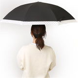 傘 レディース 大人 通販 長傘 58cm 晴雨兼用 かさ カサ 雨傘 日傘 一級遮光 UVカット99％ ジャンプ傘 ワンタッチ傘 ブラックコーティング傘 UPF50+ おしゃれ かわいい ブランド ATTAIN