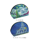 ポーチ おしゃれ 通販 名画ポーチ 化粧ポーチ 小物入れ マルチポーチ ラウンドポーチ コスメポーチ 収納 かわいい レディース コスメ 衛生用品 マチ付き 絵画ポーチ モダン 持ち歩き