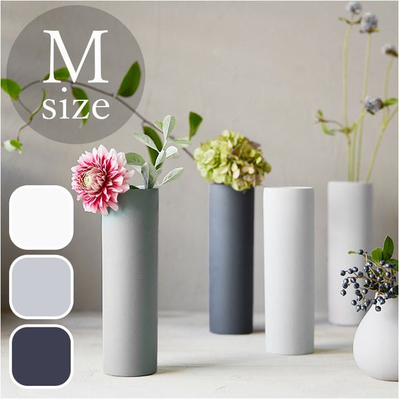 AYA フラワーベース LONG M 通販 アヤ 花瓶 花びん 花器 一輪挿し 約 23cm 陶器 おしゃれ 可愛い シンプル お花 雑貨 ギフト 贈り物 インテリア