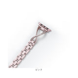 アップルウォッチ バンド レディース 通販 アップルウォッチバンド ステンレス 女性 おしゃれ かわいい 着せ替え 付け替え AppleWatch チェーン 細い ストーン きれいめ 上品 通勤 通学