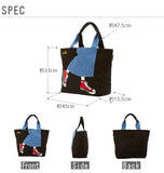 トートバッグ A4 mis zapatos ミスサパト  通販 トート バッグ キャンバス デニム レディース おしゃれ かわいい ロングスカート柄 足トート 靴トート 通勤 通学 サブバッグ 布