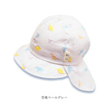 connect m ベビー 帽子 通販 ベビーバオバブ 赤ちゃん あかちゃん こども キャップ ぼうし ゴム付き あごゴム UVカット 日本製 つば 日よけ 首 綿 コットン 日除け 紫外線対策 洗える