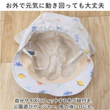 connect m ベビー 帽子 通販 ベビーバオバブ 赤ちゃん あかちゃん こども キャップ ぼうし ゴム付き あごゴム UVカット 日本製 つば 日よけ 首 綿 コットン 日除け 紫外線対策 洗える