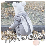 ロンパース うさぎ 長袖 通販 女の子 男の子 秋冬 冬 センチ カバーオール パジャマ 出産祝い プレゼント 着ぐるみ 防寒 約 60cm 約 70cm 80cm 新生児 ベビー服 赤ちゃん用品 ベビー用品
