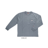 tシャツ 長袖 メンズ 通販 長袖Tシャツ ポケット トップス ワンポイント 男性 おしゃれ カジュアル シンプル クルーネック オールシーズン 通気性 重ね着 レイヤード 通学