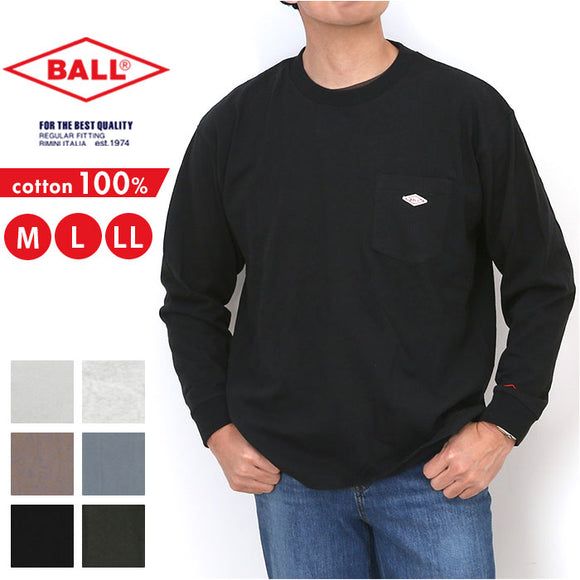 tシャツ 長袖 メンズ 通販 長袖Tシャツ ポケット トップス ワンポイント 男性 おしゃれ カジュアル シンプル クルーネック オールシーズン 通気性 重ね着 レイヤード 通学