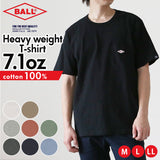 Tシャツ メンズ 半袖 オシャレ 通販 ブランド 無地 ゆったり BALL 50501 Lサイズ Mサイズ XLサイズ L M XL ヘビーウエイト ヘビーウェイト 天竺 肉厚 透けにくい ポケット付き ロゴ