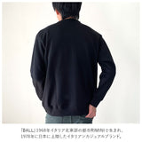 BALL トレーナー 62590 ボール 通販 メンズ ブランド エンボスプリント 秋冬 秋 冬 あったか 暖かい 部屋着 ルームウェア アウトドア ロゴ ワッペン 袖口 刺繍 おしゃれ シンプル