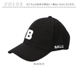 BALL キャップ ボール 63255 通販 帽子 ベースボールキャップ 野球帽 ロゴキャップ メンズ レディース MONOTONE BALL モノトーン ロゴ 刺繍 シンプル おしゃれ かわいい 綿100%