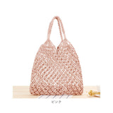 夏 編み バッグ 通販 かごバッグ トート レディース 編みバッグ トートバッグ メッシュバッグ 夏バッグ 手提げ 海 リゾート ネット 可愛い エコバッグ ショルダーバッグ おしゃれ
