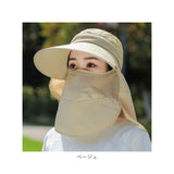 サンバイザー レディース 通販 キャップ 深め ネックカバー uvカット 夏用 おしゃれ ネックガード フェイスガード ボタン 帽子 つば広 日除け帽子 自転車 紫外線対策 日よけ帽子 スポーツ