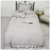 布団カバー 3点セット シングル 通販 寝具カバー 掛け布団カバー ボックスシーツ ピローケース 枕カバー ベッド ベット フリル ピーチスキン おしゃれ かわいい くすみカラー 柔らか