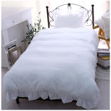 布団カバー 3点セット シングル 通販 寝具カバー 掛け布団カバー ボックスシーツ ピローケース 枕カバー ベッド ベット フリル ピーチスキン おしゃれ かわいい くすみカラー 柔らか