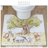 トイレマット 拭ける 通販 キャラクター おしゃれ かわいい 撥水 はっ水 やわらかい PVC 素材 滑り止め すべりにくい クッション性 約 55×60cm 掃除 手入れ 簡単 新生活 模様替え