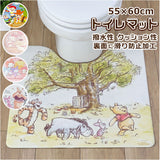 トイレマット 拭ける 通販 キャラクター おしゃれ かわいい 撥水 はっ水 やわらかい PVC 素材 滑り止め すべりにくい クッション性 約 55×60cm 掃除 手入れ 簡単 新生活 模様替え