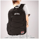 ベンデイビス リュック BEN DAVIS BDW-8237 通販 リュックサック バックパック デイパック CARRY CODE DAYPACK ブランド メンズ レディース おしゃれ 通学 黒 ブラック 大容量 約 27L