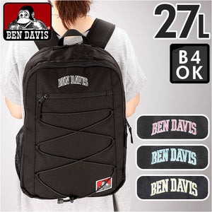 ベンデイビス リュック BEN DAVIS BDW-8237 通販 リュックサック バックパック デイパック CARRY CODE DAYPACK ブランド メンズ レディース おしゃれ 通学 黒 ブラック 大容量 約 27L